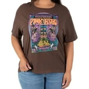 PINK FLOYD womens graphic t-shirt '67 concert LARGE  NWT
